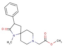methyl (1-methyl-2-oxo-3-phenyl-1,8-diazaspiro[4.5]dec-8-yl)acetate