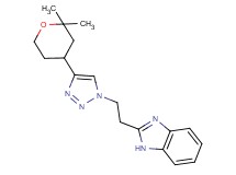 2-{2-[4-(2,2-dimethyltetrahydro-2H-pyran-4-yl)-1H-1,2,3-triazol-1-yl]ethyl}-1H-benzimidazole
