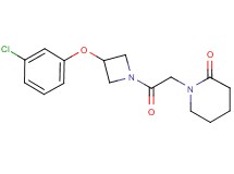 1-{2-[3-(3-chlorophenoxy)azetidin-1-yl]-2-oxoethyl}piperidin-2-one