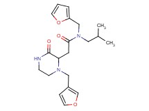 N-(2-furylmethyl)-2-[1-(3-furylmethyl)-3-oxo-2-piperazinyl]-N-isobutylacetamide