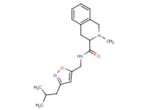 N-[(3-isobutyl-5-isoxazolyl)methyl]-2-methyl-1,2,3,4-tetrahydro-3-isoquinolinecarboxamide