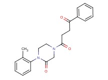 1-(2-methylphenyl)-4-(4-oxo-4-phenylbutanoyl)-2-piperazinone