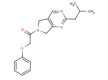 2-isobutyl-6-[(phenylthio)acetyl]-6,7-dihydro-5H-pyrrolo[3,4-d]pyrimidine