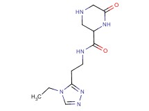 N-[2-(4-ethyl-4H-1,2,4-triazol-3-yl)ethyl]-6-oxopiperazine-2-carboxamide