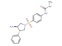 N-(4-{[(3R*,4S*)-3-amino-4-phenylpyrrolidin-1-yl]sulfonyl}phenyl)-N'-methylurea