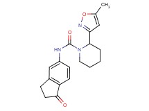 2-(5-methylisoxazol-3-yl)-N-(1-oxo-2,3-dihydro-1H-inden-5-yl)piperidine-1-carboxamide