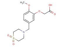 {5-[(1,1-dioxidothiomorpholin-4-yl)methyl]-2-methoxyphenoxy}acetic acid