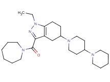 1'-[3-(1-azepanylcarbonyl)-1-ethyl-4,5,6,7-tetrahydro-1H-indazol-5-yl]-1,4'-bipiperidine