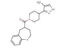 4-(4-methyl-1H-pyrazol-3-yl)-1-(2,3,4,5-tetrahydro-1-benzoxepin-4-ylcarbonyl)piperidine