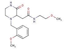 2-[1-(2-methoxybenzyl)-3-oxo-2-piperazinyl]-N-(2-methoxyethyl)acetamide
