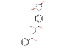 4-(2,4-dioxo-1-imidazolidinyl)-N-(3-hydroxy-3-phenylpropyl)-N-methylbenzamide