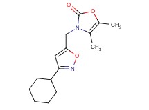 3-[(3-cyclohexylisoxazol-5-yl)methyl]-4,5-dimethyl-1,3-oxazol-2(3H)-one
