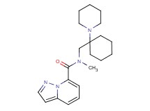 N-methyl-N-{[1-(1-piperidinyl)cyclohexyl]methyl}pyrazolo[1,5-a]pyridine-7-carboxamide