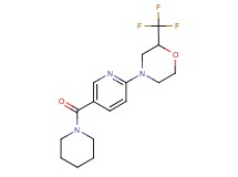 4-[5-(1-piperidinylcarbonyl)-2-pyridinyl]-2-(trifluoromethyl)morpholine