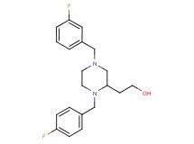 2-[4-(3-fluorobenzyl)-1-(4-fluorobenzyl)-2-piperazinyl]ethanol