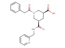 (3S*,5R*)-1-(phenylacetyl)-5-{[(2-pyridinylmethyl)amino]carbonyl}-3-piperidinecarboxylic acid