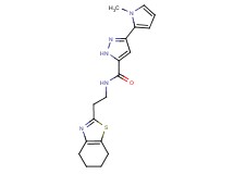 3-(1-methyl-1H-pyrrol-2-yl)-N-[2-(4,5,6,7-tetrahydro-1,3-benzothiazol-2-yl)ethyl]-1H-pyrazole-5-carboxamide