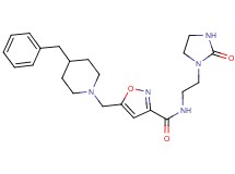 5-[(4-benzylpiperidin-1-yl)methyl]-N-[2-(2-oxoimidazolidin-1-yl)ethyl]isoxazole-3-carboxamide