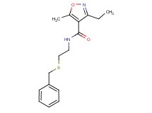 N-[2-(benzylthio)ethyl]-3-ethyl-5-methylisoxazole-4-carboxamide
