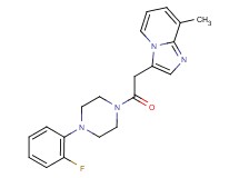 3-{2-[4-(2-fluorophenyl)piperazin-1-yl]-2-oxoethyl}-8-methylimidazo[1,2-a]pyridine