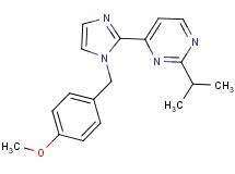 2-isopropyl-4-[1-(4-methoxybenzyl)-1H-imidazol-2-yl]pyrimidine