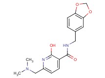 N-(1,3-benzodioxol-5-ylmethyl)-6-[(dimethylamino)methyl]-2-hydroxynicotinamide