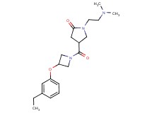 1-[2-(dimethylamino)ethyl]-4-{[3-(3-ethylphenoxy)-1-azetidinyl]carbonyl}-2-pyrrolidinone