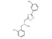 2-[(methyl{[3-(3-methylphenyl)-1,2,4-oxadiazol-5-yl]methyl}amino)methyl]phenol