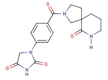 1-{4-[(6-oxo-2,7-diazaspiro[4.5]dec-2-yl)carbonyl]phenyl}-2,4-imidazolidinedione