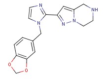 2-[1-(1,3-benzodioxol-5-ylmethyl)-1H-imidazol-2-yl]-4,5,6,7-tetrahydropyrazolo[1,5-a]pyrazine dihydrochloride