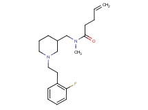 N-({1-[2-(2-fluorophenyl)ethyl]-3-piperidinyl}methyl)-N-methyl-4-pentenamide