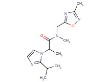 2-(2-isopropyl-1H-imidazol-1-yl)-N-methyl-N-[(3-methyl-1,2,4-oxadiazol-5-yl)methyl]propanamide