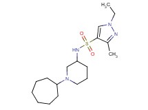 N-(1-cycloheptyl-3-piperidinyl)-1-ethyl-3-methyl-1H-pyrazole-4-sulfonamide