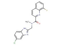 N-[(5-chloro-1H-benzimidazol-2-yl)methyl]-8-fluoro-N-methyl-2-quinolinecarboxamide