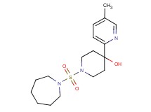 1-(azepan-1-ylsulfonyl)-4-(5-methylpyridin-2-yl)piperidin-4-ol