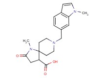 1-methyl-8-[(1-methyl-1H-indol-6-yl)methyl]-2-oxo-1,8-diazaspiro[4.5]decane-4-carboxylic acid