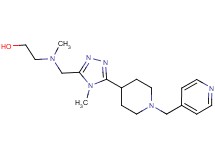 2-[methyl({4-methyl-5-[1-(pyridin-4-ylmethyl)piperidin-4-yl]-4H-1,2,4-triazol-3-yl}methyl)amino]ethanol