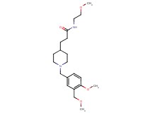 N-(2-methoxyethyl)-3-{1-[4-methoxy-3-(methoxymethyl)benzyl]-4-piperidinyl}propanamide
