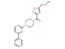 4-phenyl-2-{4-[(5-propylisoxazol-3-yl)carbonyl]piperazin-1-yl}pyrimidine