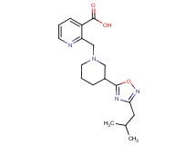 2-{[3-(3-isobutyl-1,2,4-oxadiazol-5-yl)piperidin-1-yl]methyl}nicotinic acid
