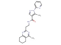 5-methyl-N-[2-(4-methyl-5,6,7,8-tetrahydroquinazolin-2-yl)ethyl]-1-pyridin-2-yl-1H-pyrazole-4-carboxamide