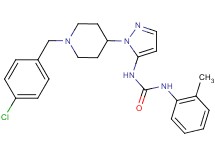N-{1-[1-(4-chlorobenzyl)-4-piperidinyl]-1H-pyrazol-5-yl}-N'-(2-methylphenyl)urea