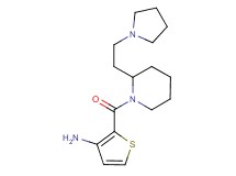 [2-({2-[2-(1-pyrrolidinyl)ethyl]-1-piperidinyl}carbonyl)-3-thienyl]amine hydrochloride