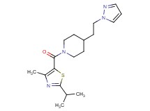 1-[(2-isopropyl-4-methyl-1,3-thiazol-5-yl)carbonyl]-4-[2-(1H-pyrazol-1-yl)ethyl]piperidine