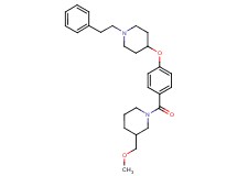 3-(methoxymethyl)-1-(4-{[1-(2-phenylethyl)-4-piperidinyl]oxy}benzoyl)piperidine
