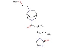 1-(5-{[(1R*,5R*)-6-(2-methoxyethyl)-3,6-diazabicyclo[3.2.2]non-3-yl]carbonyl}-2-methylphenyl)imidazolidin-2-one