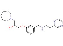 1-(1-azepanyl)-3-[3-({[2-(2-pyrazinyl)ethyl]amino}methyl)phenoxy]-2-propanol