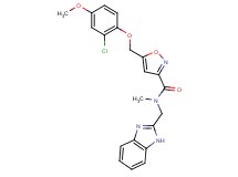 N-(1H-benzimidazol-2-ylmethyl)-5-[(2-chloro-4-methoxyphenoxy)methyl]-N-methyl-3-isoxazolecarboxamide
