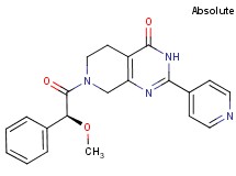 7-[(2S)-2-methoxy-2-phenylacetyl]-2-pyridin-4-yl-5,6,7,8-tetrahydropyrido[3,4-d]pyrimidin-4(3H)-one