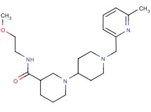 N-(2-methoxyethyl)-1'-[(6-methylpyridin-2-yl)methyl]-1,4'-bipiperidine-3-carboxamide